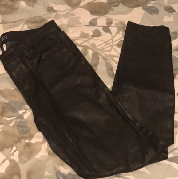 Loft Modern Skinny Jeans Waxy Black Women's Size 2 Waist 26 Classic Everyday EUC - Picture 3 of 13